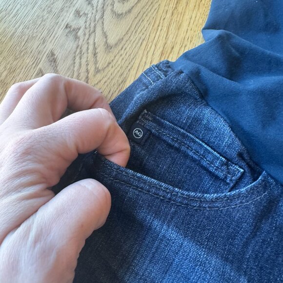 Adriano Goldschmied Maternity Jeans Dark Wash Size 31 - Picture 4 of 12